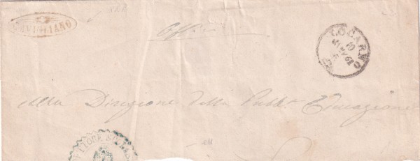 10.11.1861 CAVIGLANO braun ohne Inhalt