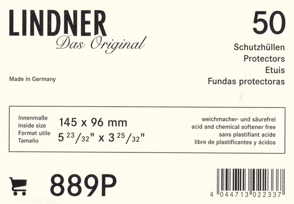 Lindner Hüllen 889 145x96 50 Stk.