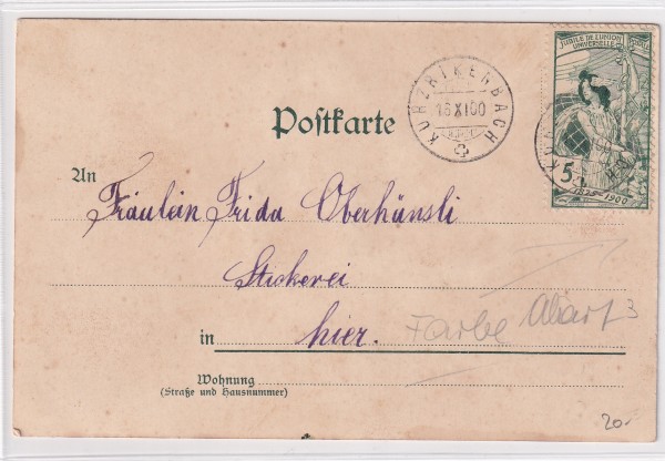 UPU 77 C Kurzrickenbach 1611.1900