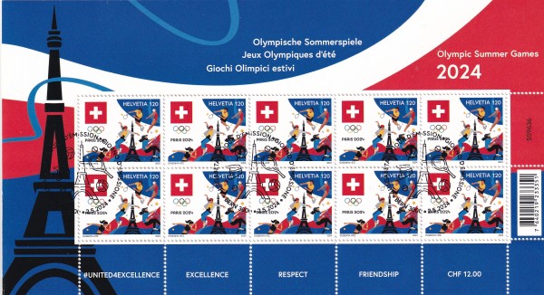 SBK Nr. 2011 Olympische Spiele Erstag Stempel