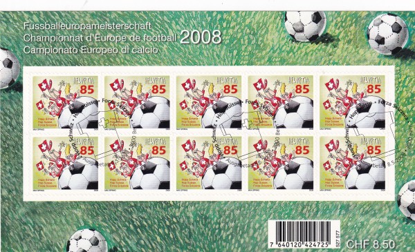SBK Nr. 1275 Kleinbogen Fussball ET Stempel
