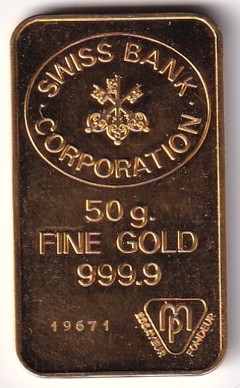 50 Gramm Fine Gold 999.9 in Barren