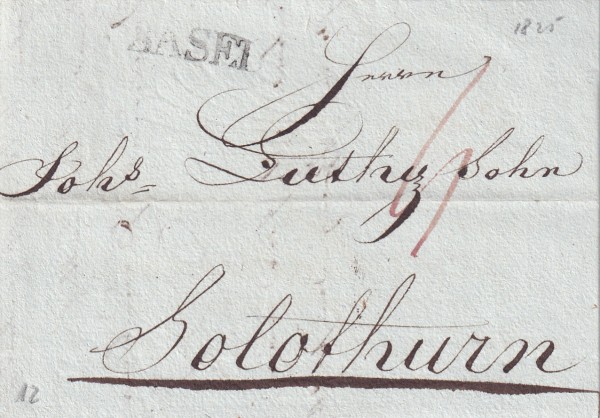 11.Juni 1825 Basel - Solothurn WI Nr. 2411
