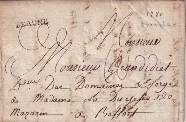 1780 Beaune Frankreich Dep. 20 No.8414 /5