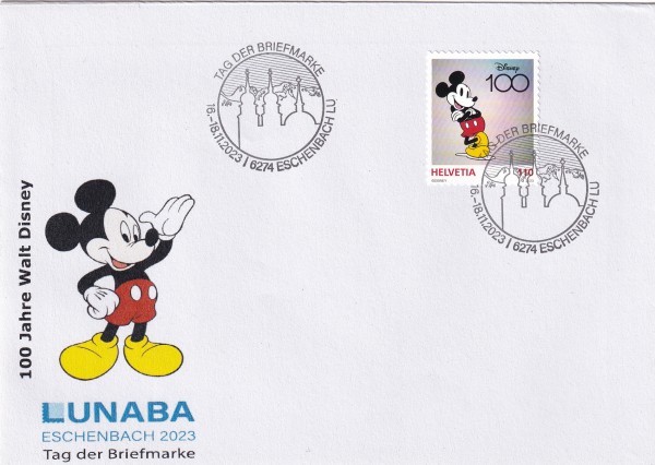 100 Jahre Walt Disney Tag der Briefmarke Eschenbach