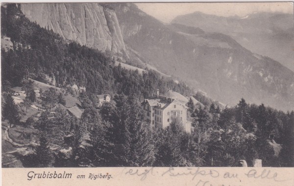Grubisbalm am Rigiberg 1902