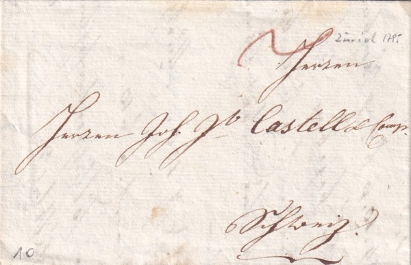 26.August 1795 Zürich - Schwyz