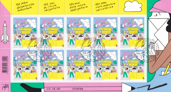 SBK Nr. 2006 Kleinbogen Erstag Stempel