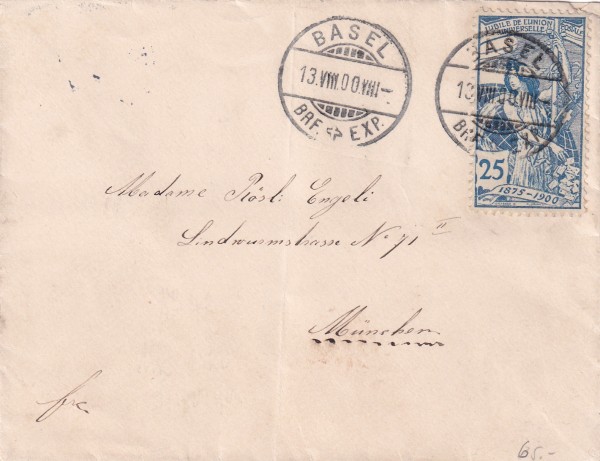 13.08.1900 Basel - München 79 B