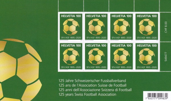 2020 125 Jahre Schw. Fussballverband postfrisch