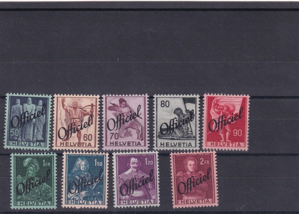 Verwaltung "Offiziel" SBK Nr. 55 -63 postfrisch