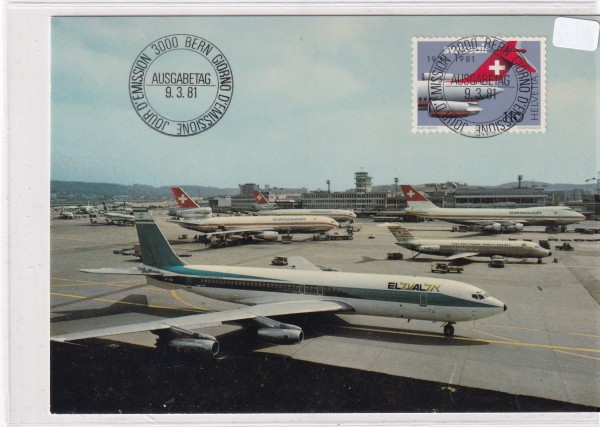 1981 Zürich Airport Maximumkarte