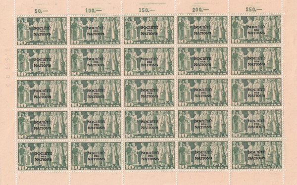 SDN Nr. 65 -67 im Bogen postfrisch