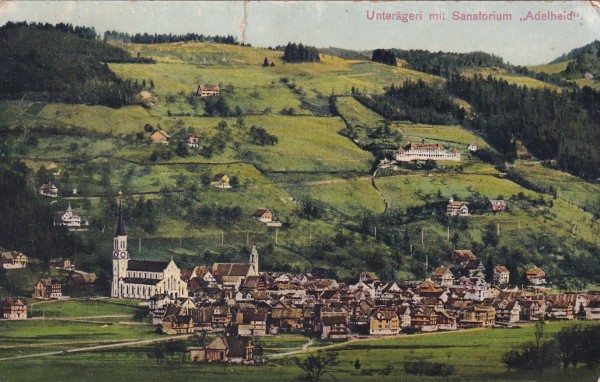 19.09.1919 Unterägeri Dorfansicht